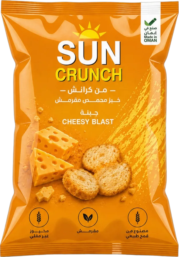 Sun Crunch خبز محمص · جبنة