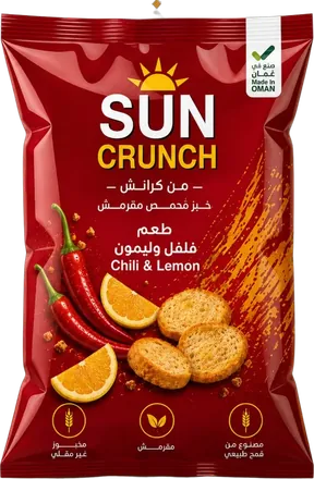 Sun Crunch خبز محمص · فلفل وليمون