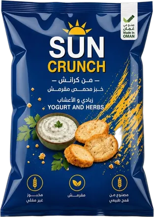 Sun Crunch خبز محمص · زبادي وأعشاب